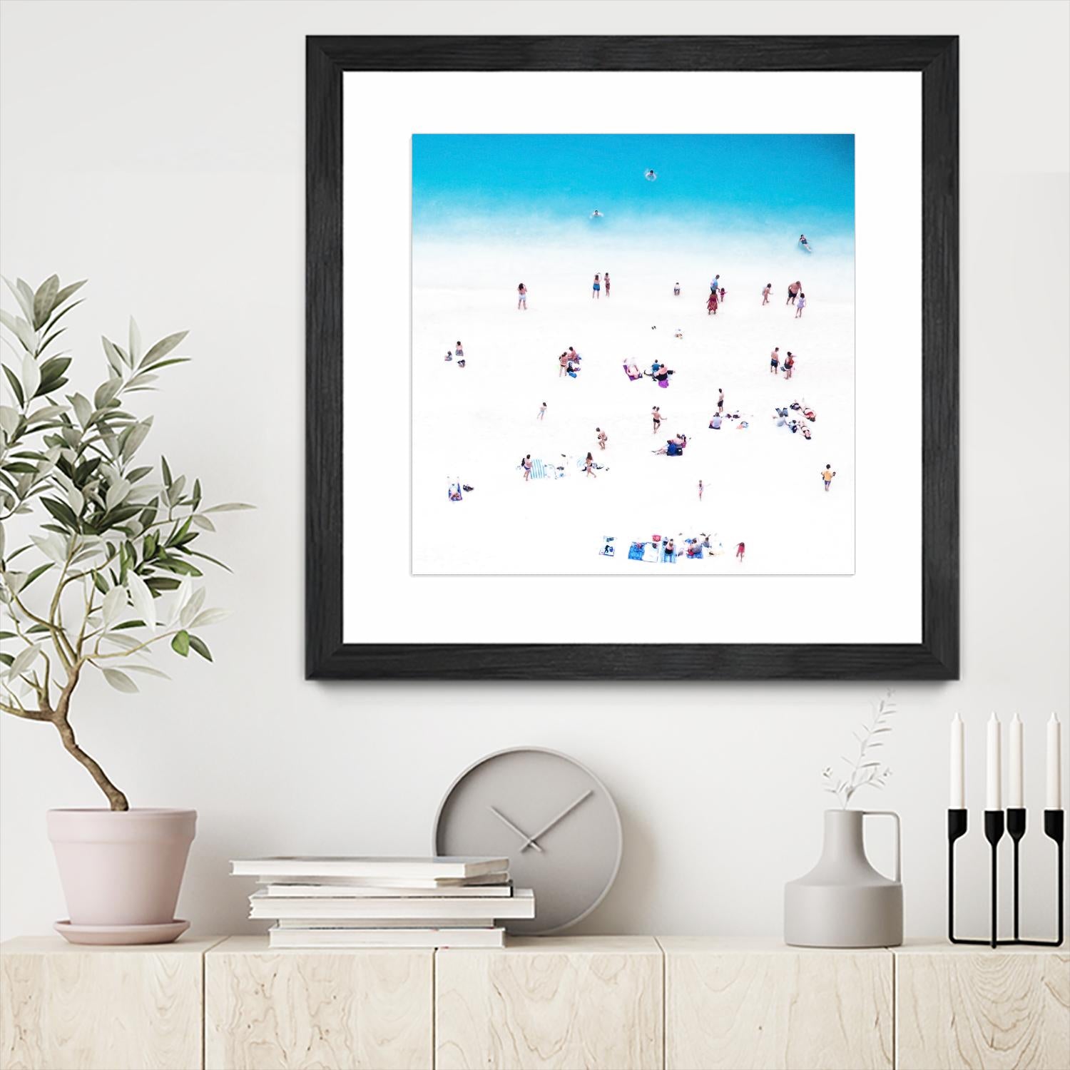 Whitewashed Beach B by THE Studio on GIANT ART - blue everyday life