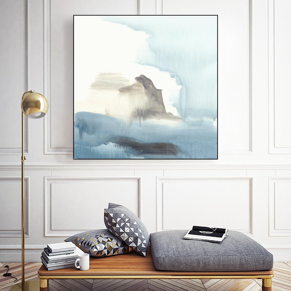 Seaview 3 by Natasha Marie on GIANT ART - grey landscape