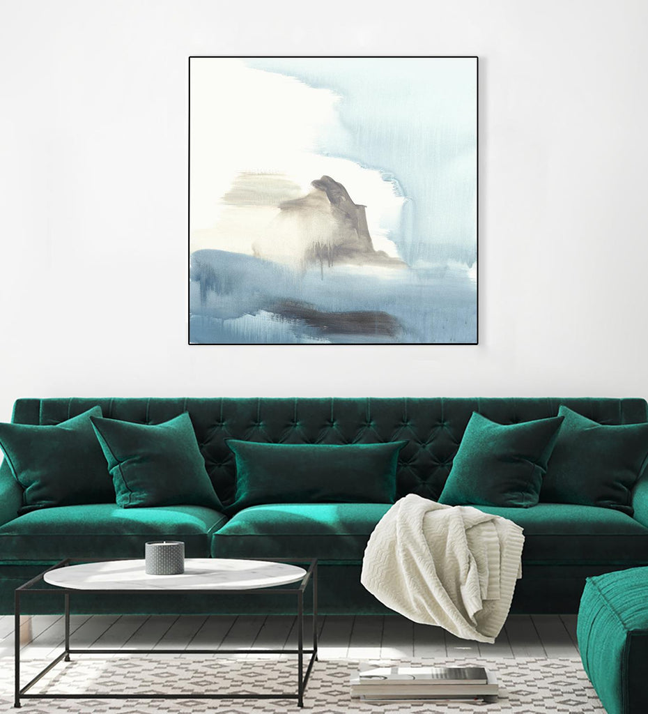 Seaview 3 by Natasha Marie on GIANT ART - grey landscape