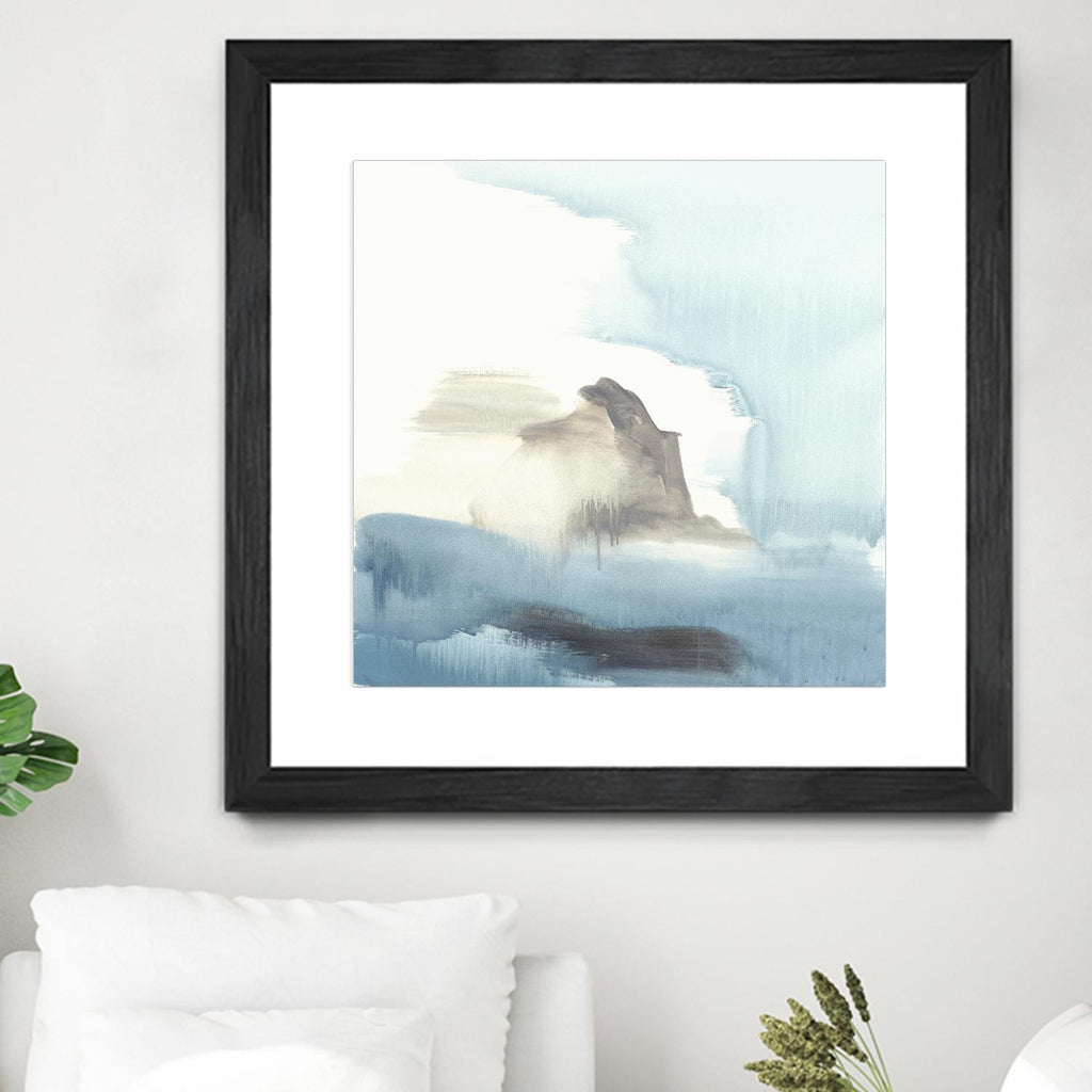 Seaview 3 by Natasha Marie on GIANT ART - grey landscape