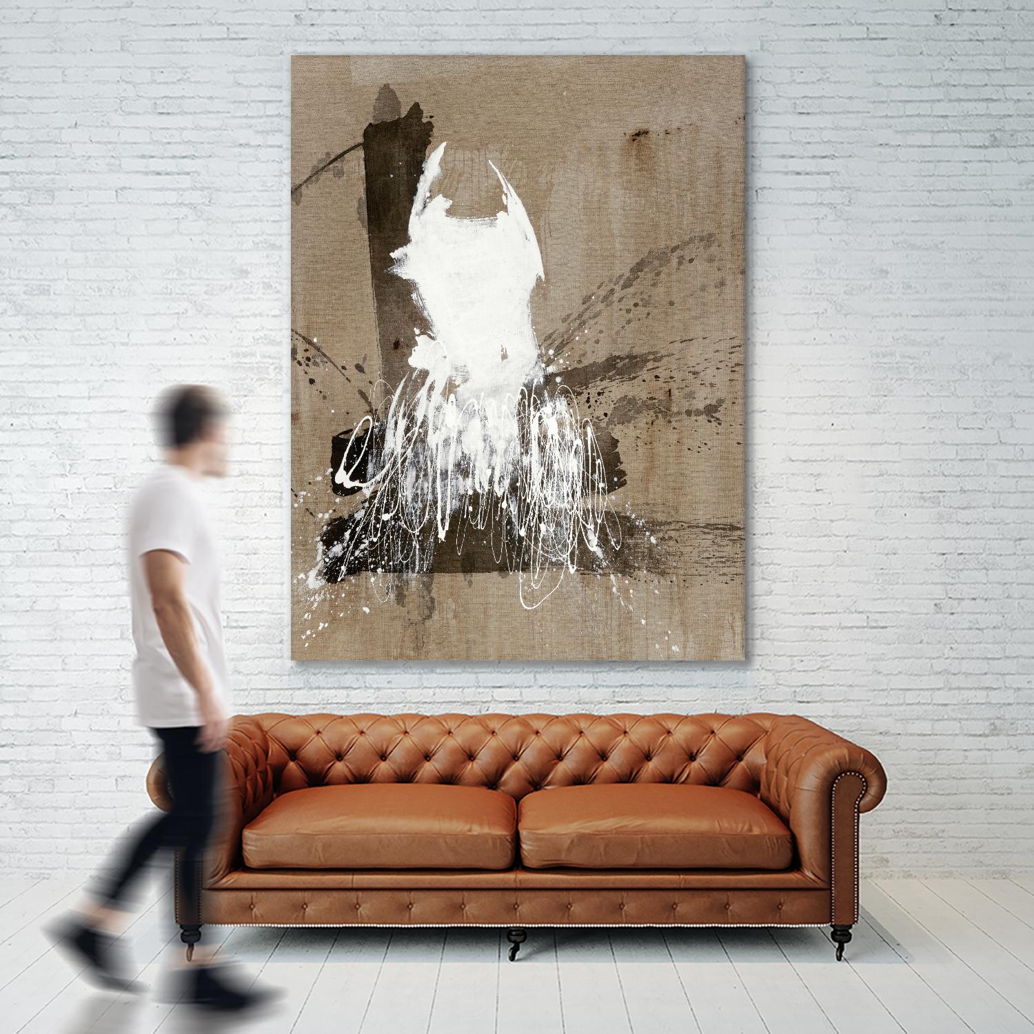 White Dress 2 by Paul Ngo on GIANT ART - black abstract