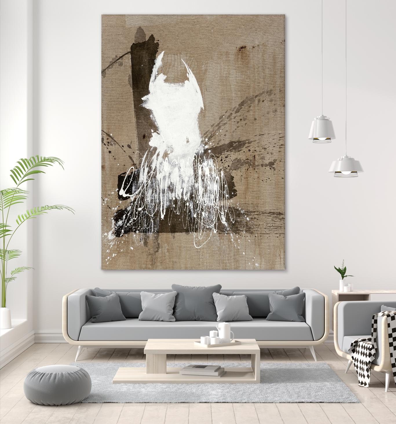 White Dress 2 by Paul Ngo on GIANT ART - black abstract