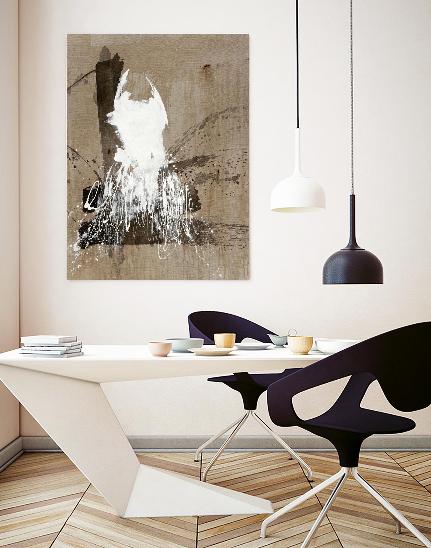 White Dress 2 by Paul Ngo on GIANT ART - black abstract