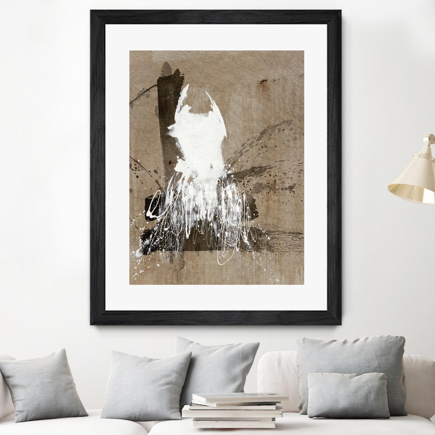 White Dress 2 by Paul Ngo on GIANT ART - black abstract