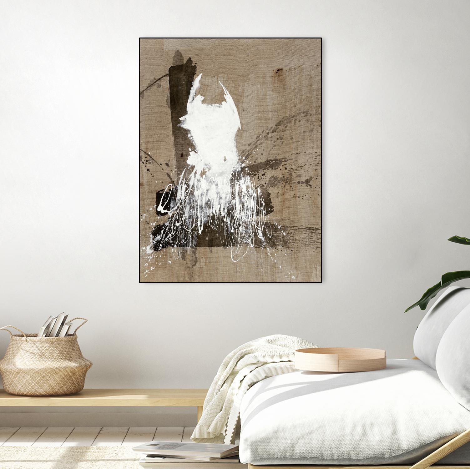 White Dress 2 by Paul Ngo on GIANT ART - black abstract