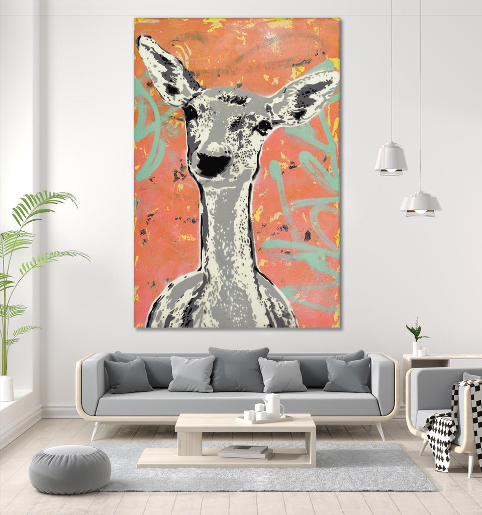 Fawn by Urban Soule on GIANT ART - green animals