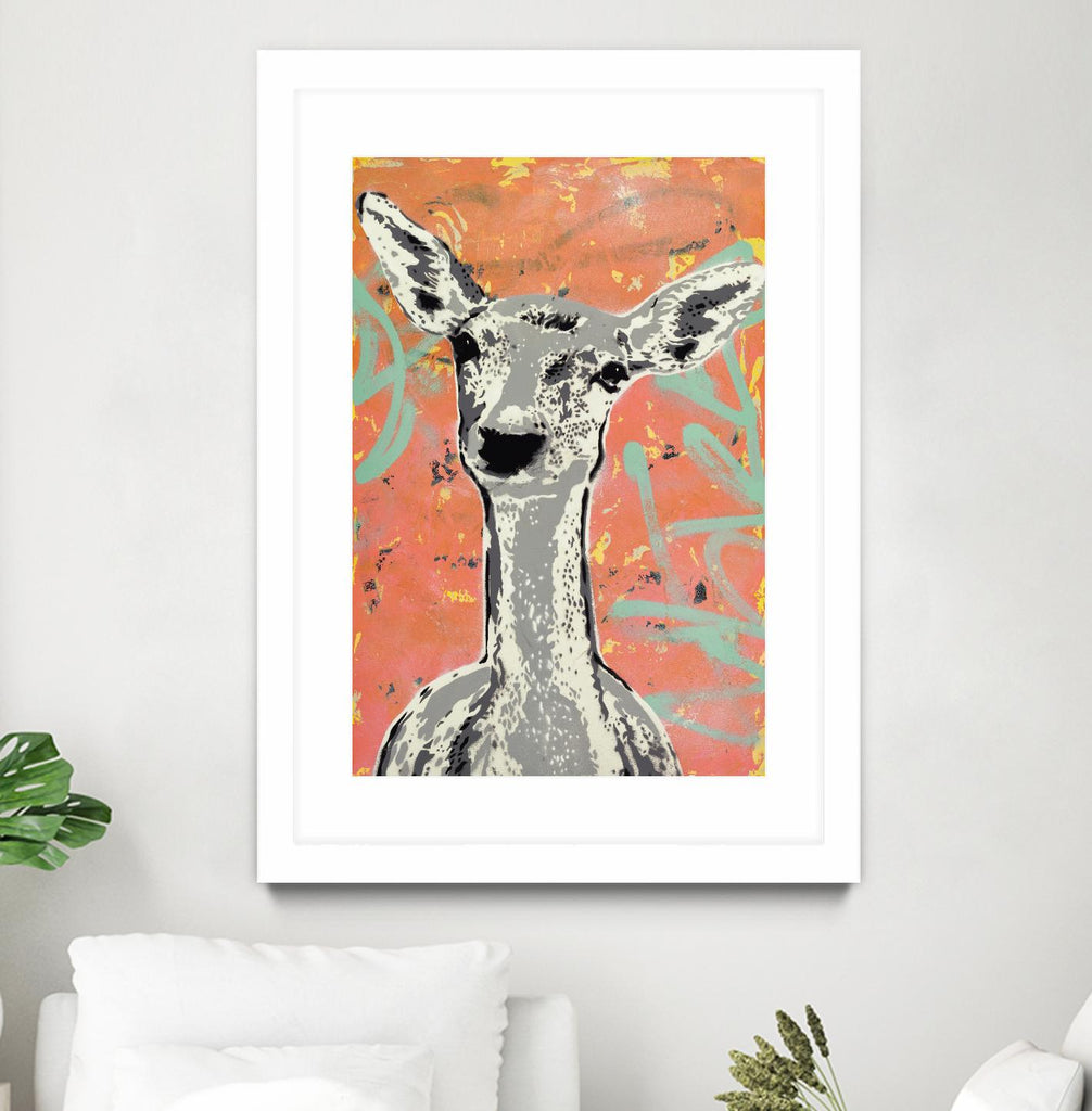 Fawn by Urban Soule on GIANT ART - green animals