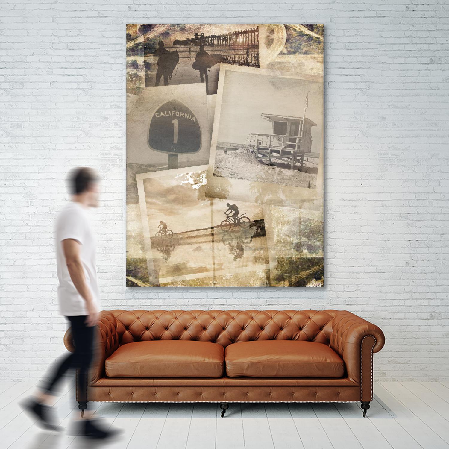 Los Angeles Polaroid Collage A by SEA Studio on GIANT ART - beige cityscapes & streets color photography