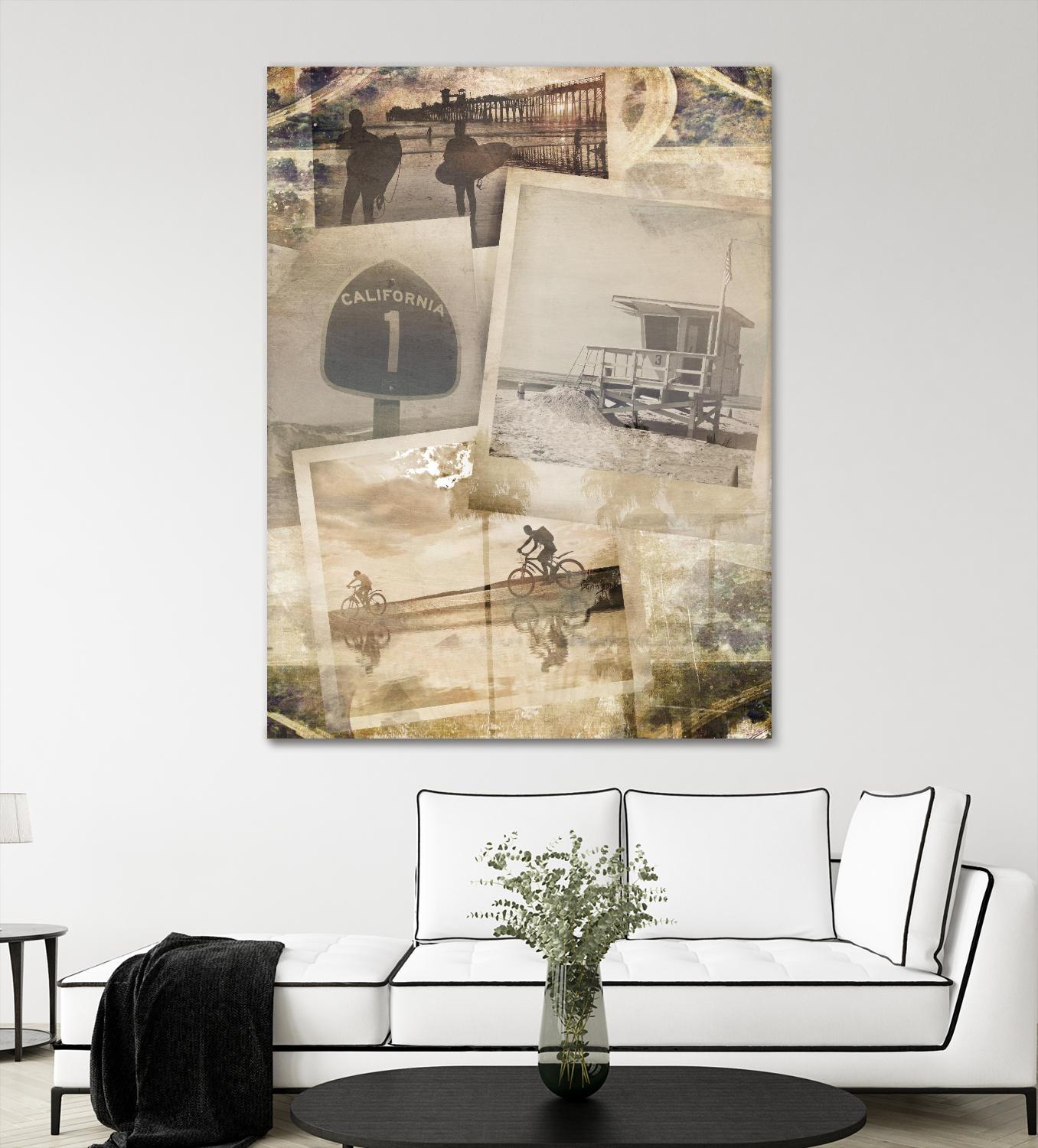 Los Angeles Polaroid Collage A by SEA Studio on GIANT ART - beige cityscapes & streets color photography