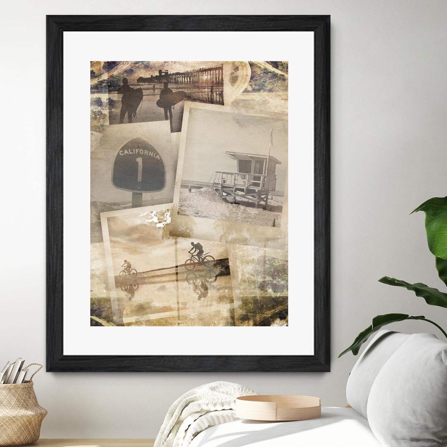 Los Angeles Polaroid Collage A by SEA Studio on GIANT ART - beige cityscapes & streets color photography