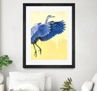 Great Blue Heron by Max Hayslette on GIANT ART - blue animal oiseau