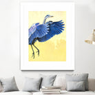 Great Blue Heron by Max Hayslette on GIANT ART - blue animal oiseau
