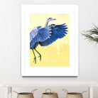 Great Blue Heron by Max Hayslette on GIANT ART - blue animal oiseau