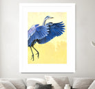 Great Blue Heron by Max Hayslette on GIANT ART - blue animal oiseau