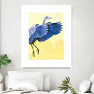 Great Blue Heron by Max Hayslette on GIANT ART - blue animal oiseau