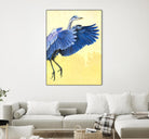Great Blue Heron by Max Hayslette on GIANT ART - blue animals