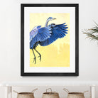 Great Blue Heron by Max Hayslette on GIANT ART - blue animal oiseau