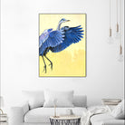 Great Blue Heron by Max Hayslette on GIANT ART - blue animals