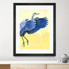 Great Blue Heron by Max Hayslette on GIANT ART - blue animal oiseau
