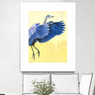 Great Blue Heron by Max Hayslette on GIANT ART - blue animal oiseau
