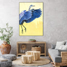 Great Blue Heron by Max Hayslette on GIANT ART - blue animals
