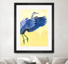 Great Blue Heron by Max Hayslette on GIANT ART - blue animal oiseau