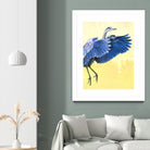 Great Blue Heron by Max Hayslette on GIANT ART - blue animal oiseau