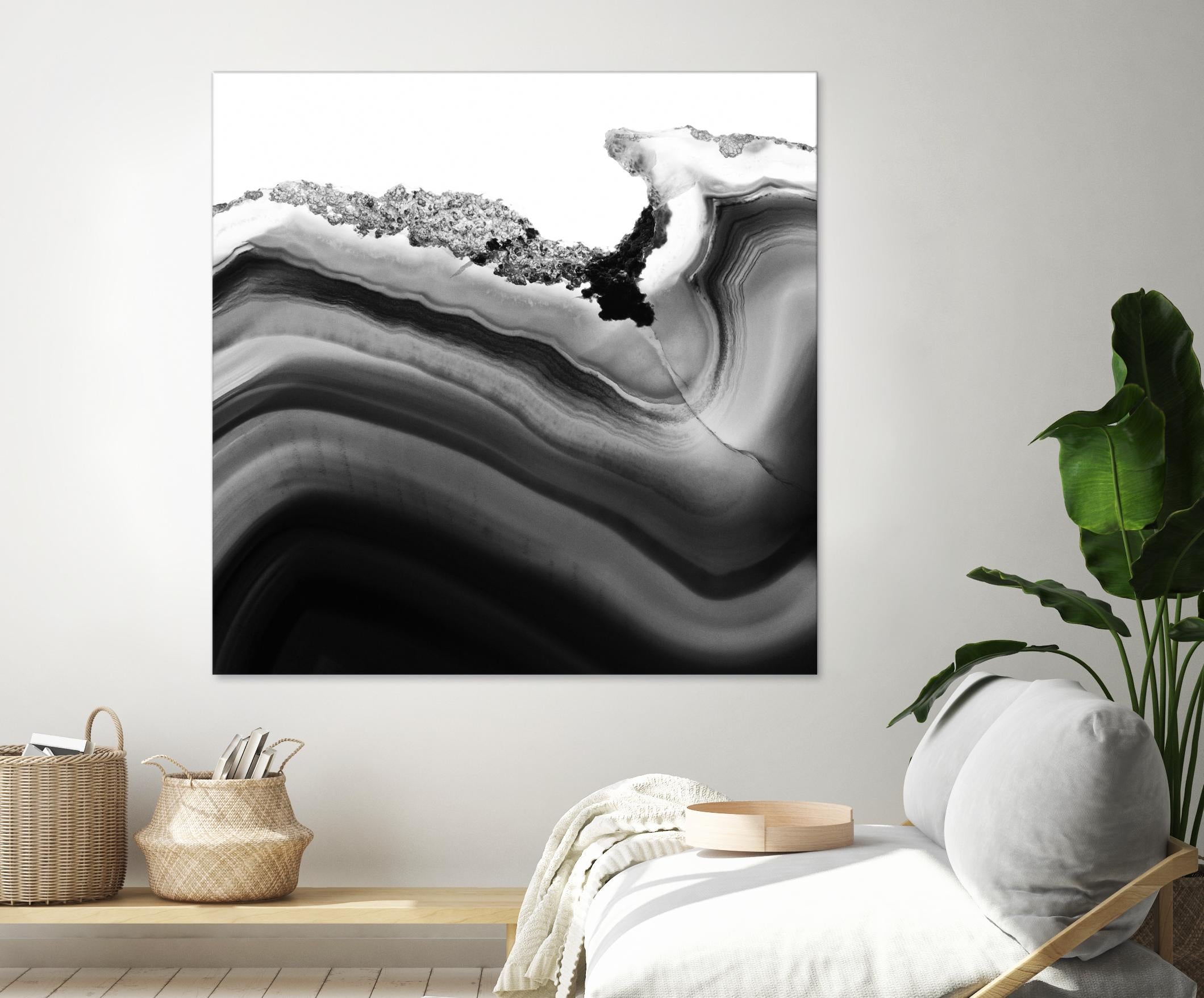 Grey Agate B by THE Studio on GIANT ART - black photo art