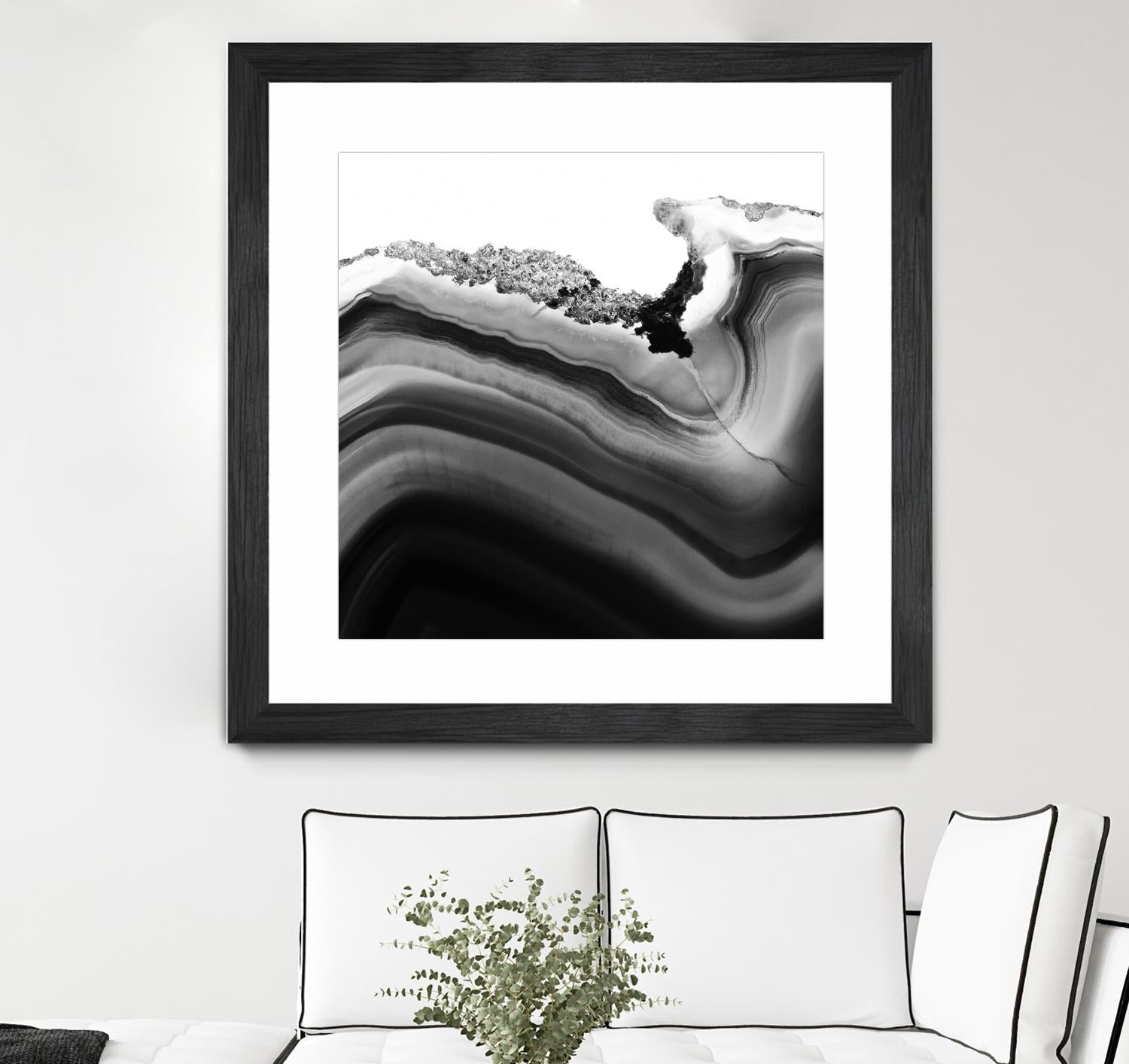 Grey Agate B by THE Studio on GIANT ART - black photo art