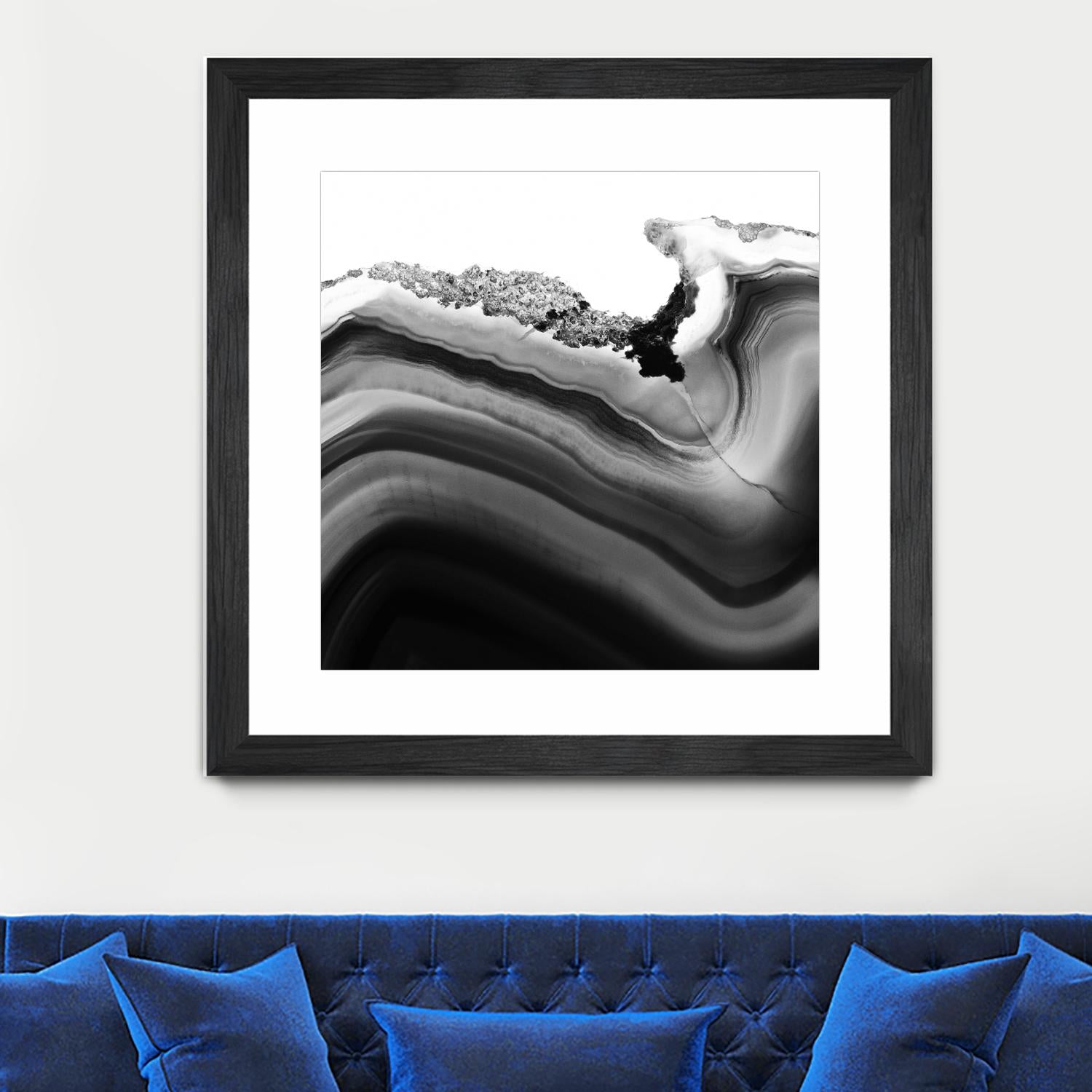 Grey Agate B by THE Studio on GIANT ART - black photo art