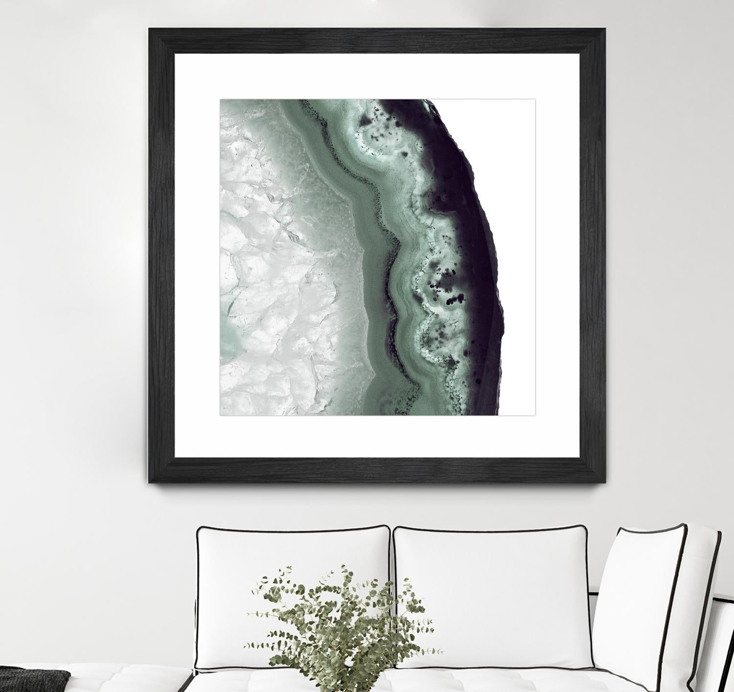 Sage Agate B by THE Studio on GIANT ART - green photo art