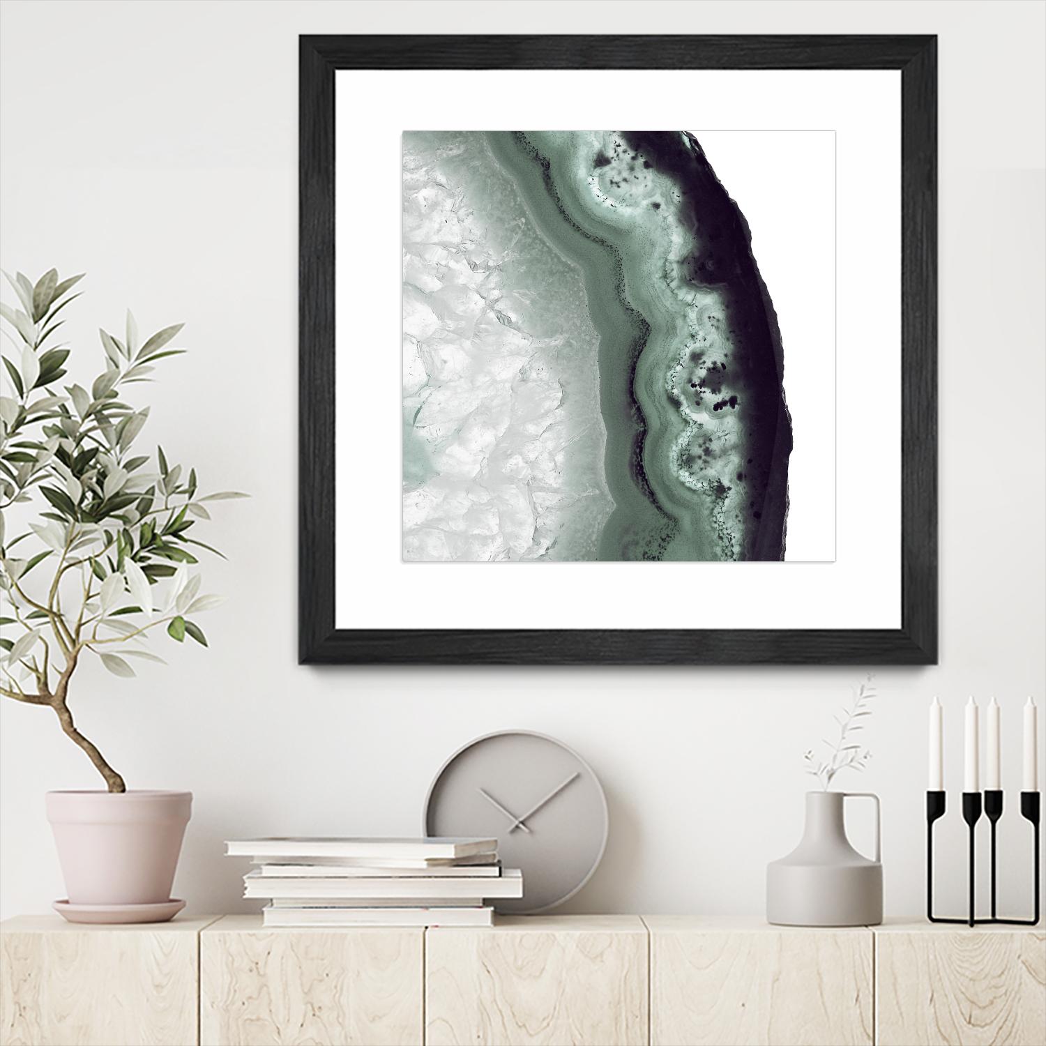 Sage Agate B by THE Studio on GIANT ART - green photo art