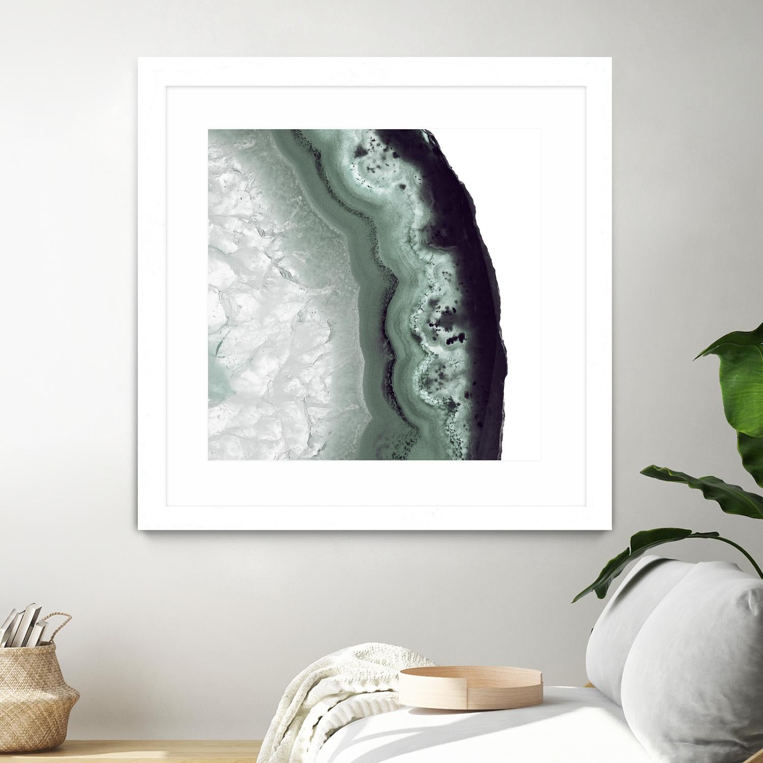 Sage Agate B by THE Studio on GIANT ART - green photo art