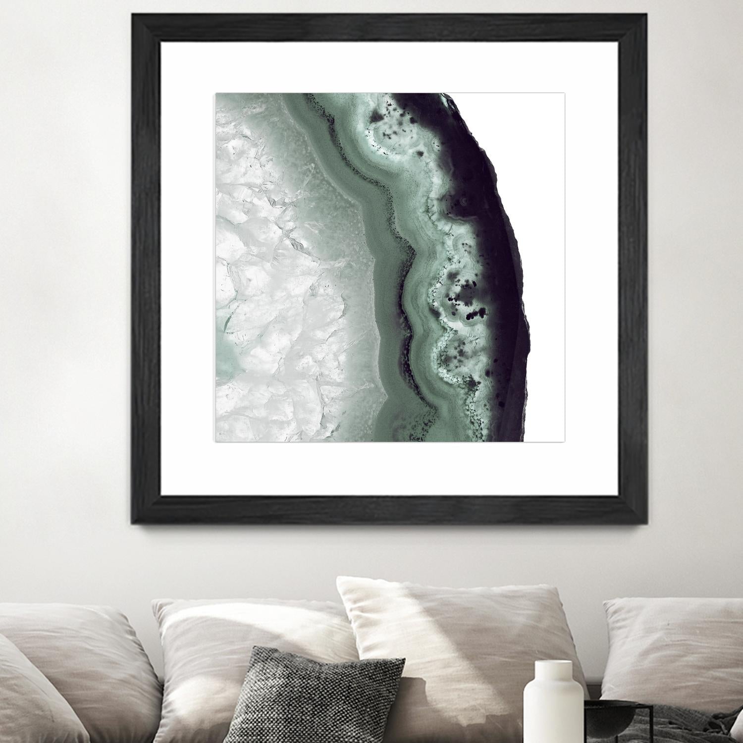 Sage Agate B by THE Studio on GIANT ART - green photo art