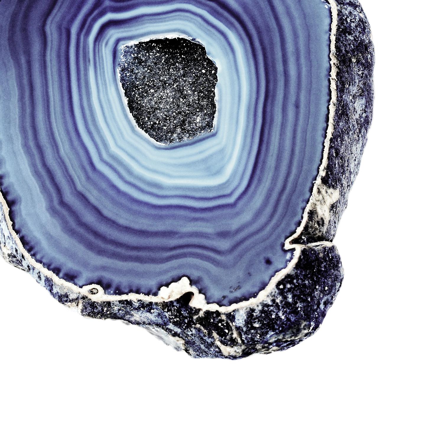 Indigo Agate C by THE Studio on GIANT ART - white abstract