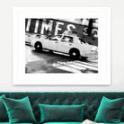 Times Square Taxi 2 by GI ArtLab on GIANT ART - white black & white