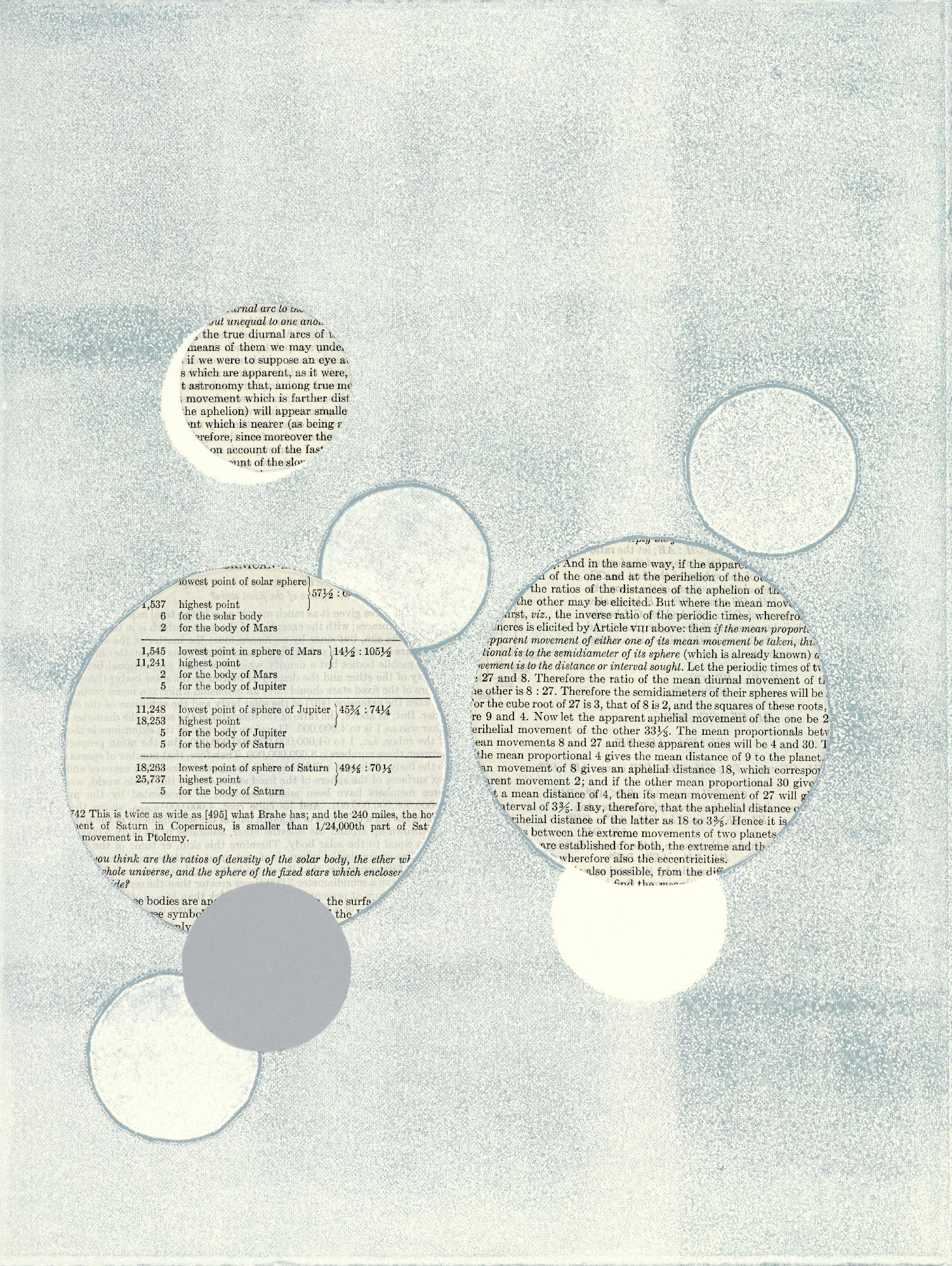 Light Blue Word Bubble by Mary Margaret Briggs on GIANT ART - grey abstract