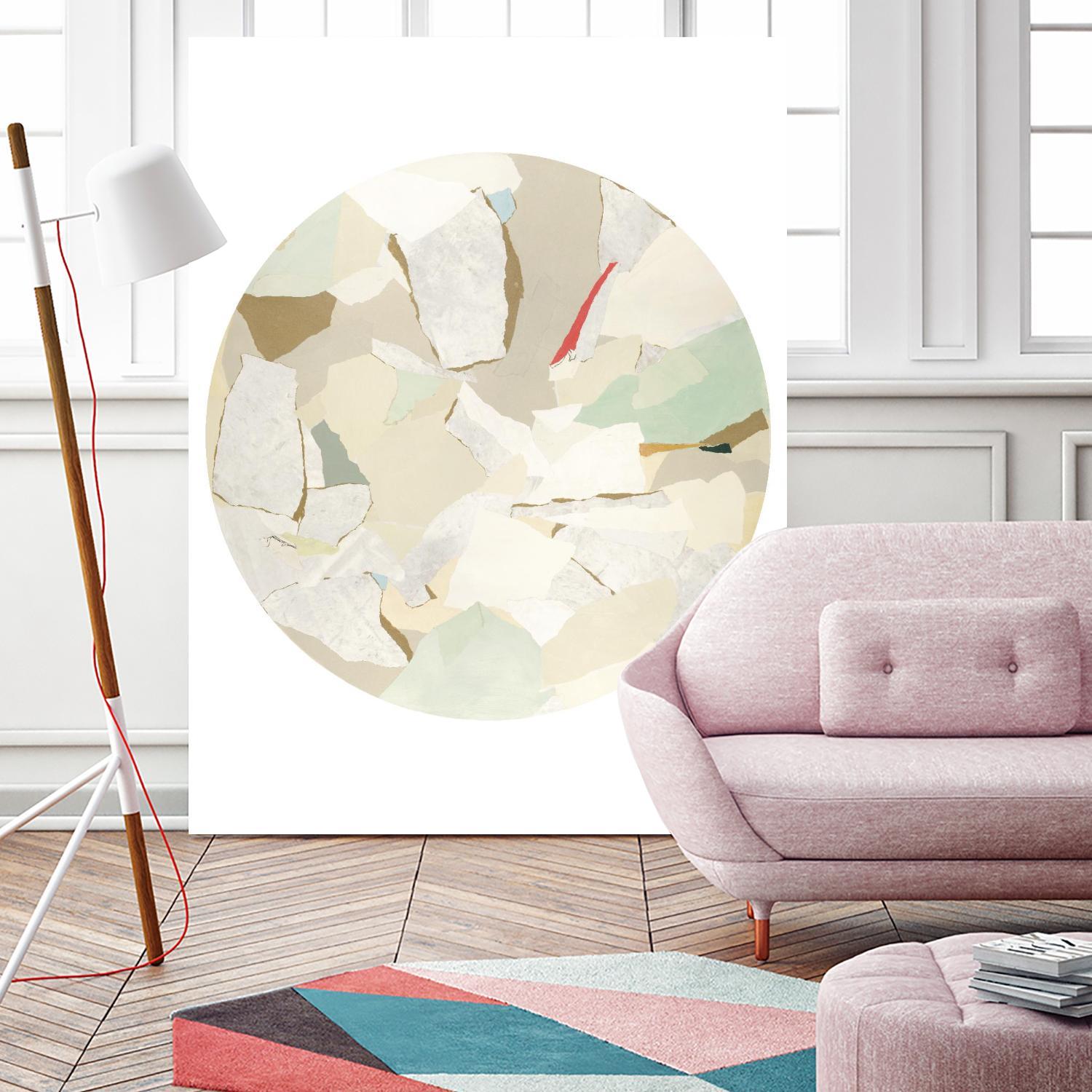 Radial Bliss 1 by KG Studio on GIANT ART - beige abstracts circle