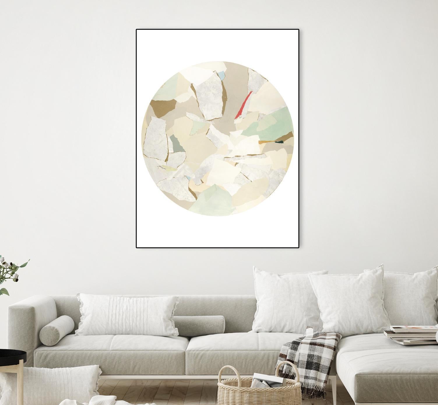 Radial Bliss 1 by KG Studio on GIANT ART - beige abstracts circle