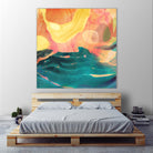 Seaside Abstract by THE Studio on GIANT ART - red abstract
