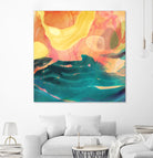 Seaside Abstract by THE Studio on GIANT ART - red abstract