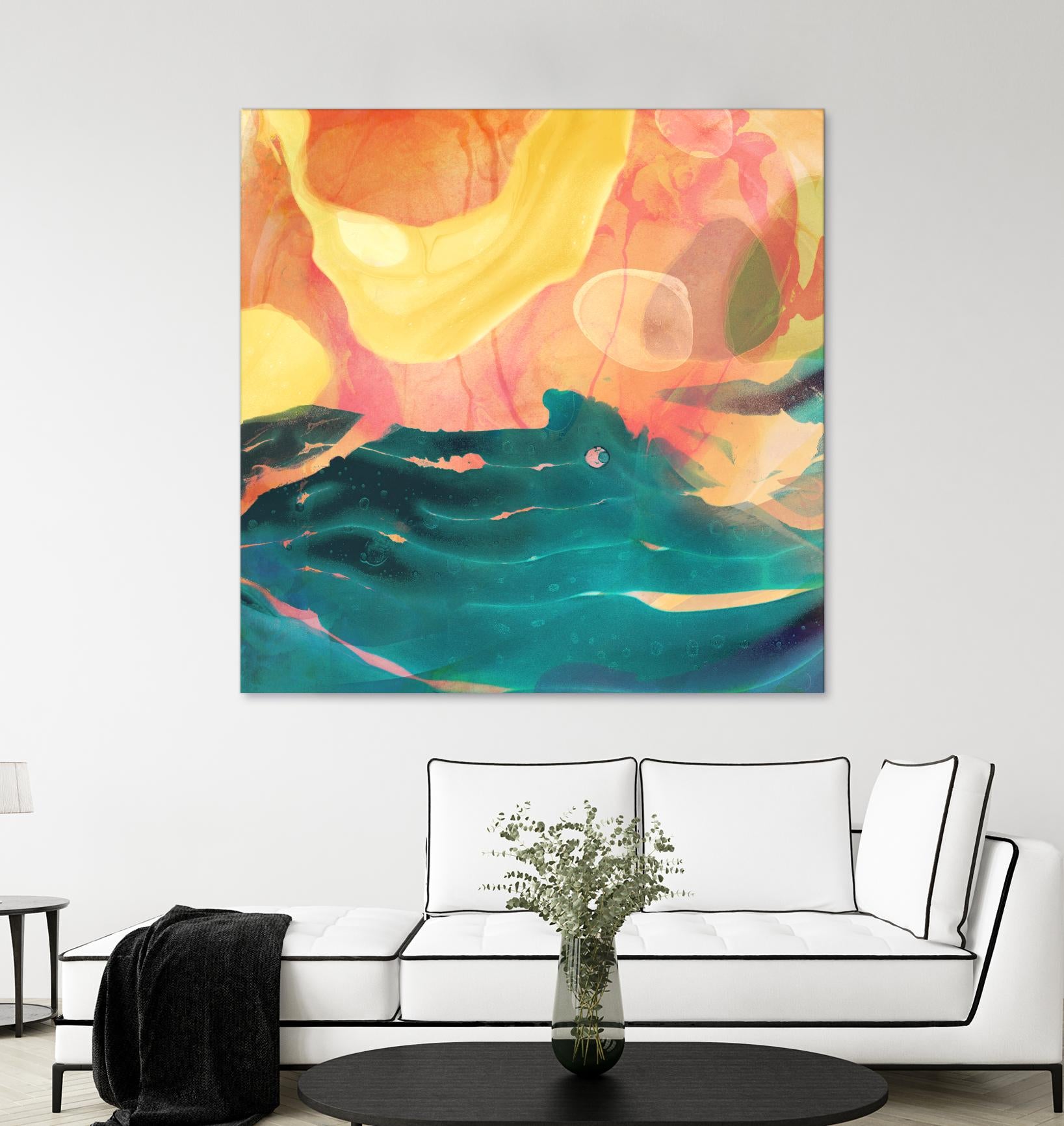 Seaside Abstract by THE Studio on GIANT ART - red abstract