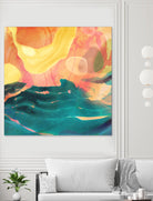 Seaside Abstract by THE Studio on GIANT ART - red abstract