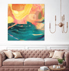 Seaside Abstract by THE Studio on GIANT ART - red abstract