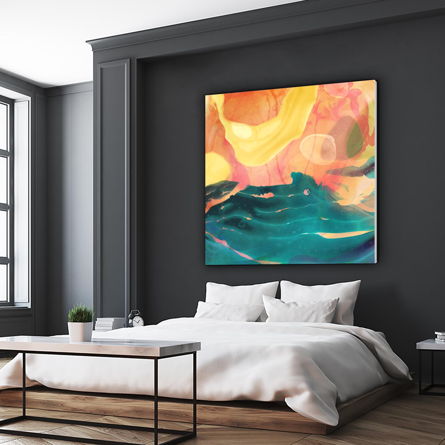 Seaside Abstract by THE Studio on GIANT ART - red abstract