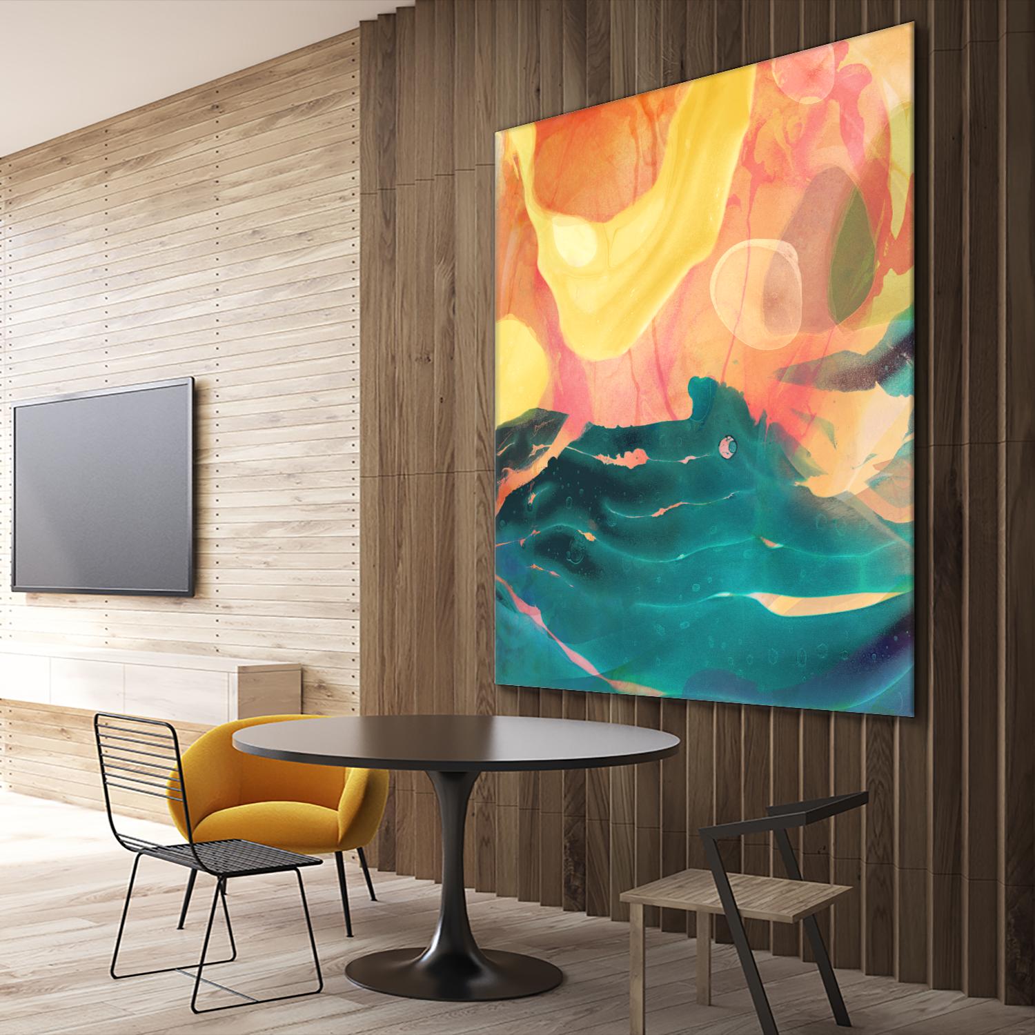 Seaside Abstract by THE Studio on GIANT ART - red abstract