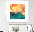 Seaside Abstract by THE Studio on GIANT ART - red abstract