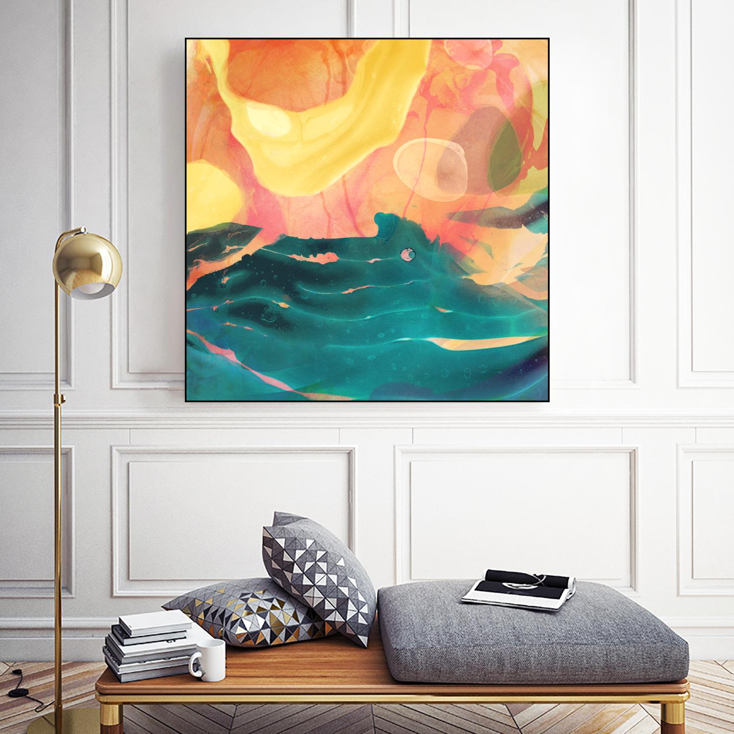 Seaside Abstract by THE Studio on GIANT ART - red abstract