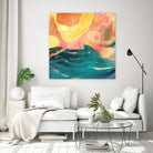 Seaside Abstract by THE Studio on GIANT ART - orange abstract