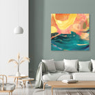 Seaside Abstract by THE Studio on GIANT ART - orange abstract